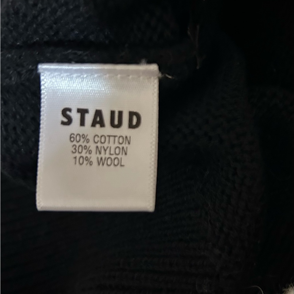 Staud Tic Tac Toe Sweater Oversized Cotton Wool Blend - Picture 7 of 8